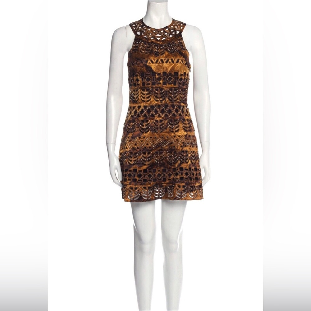 Beaded silk DVF cocktail dress
